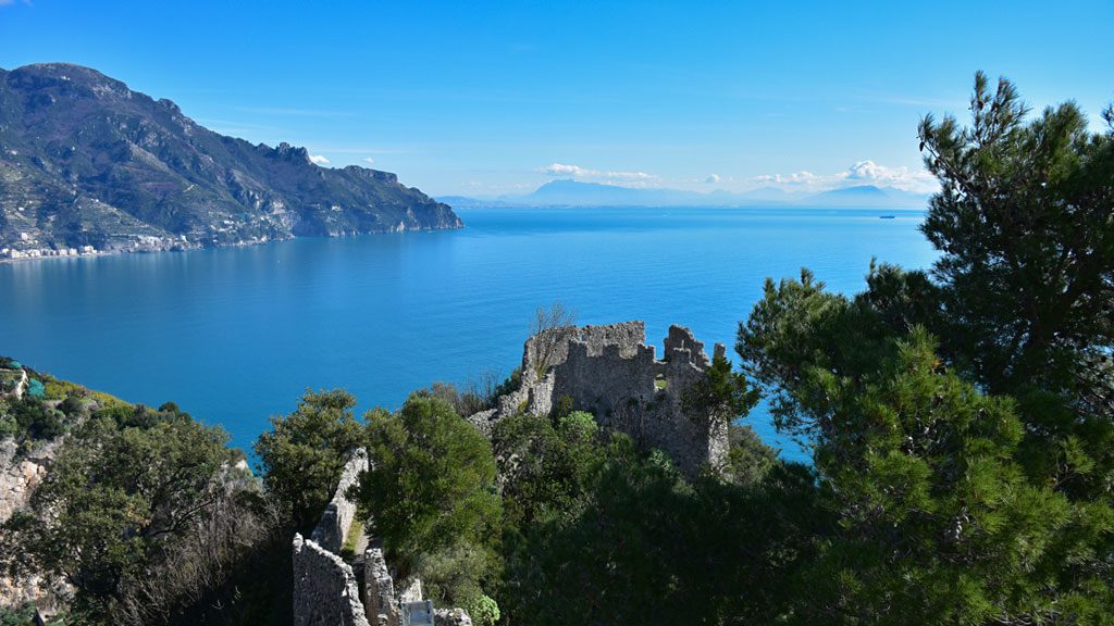 Amalfi Coast seen from the Ziro tower