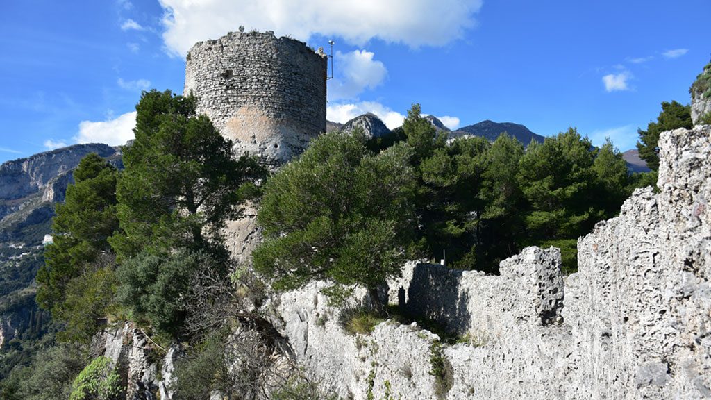 Vista frontale della torre Ziro